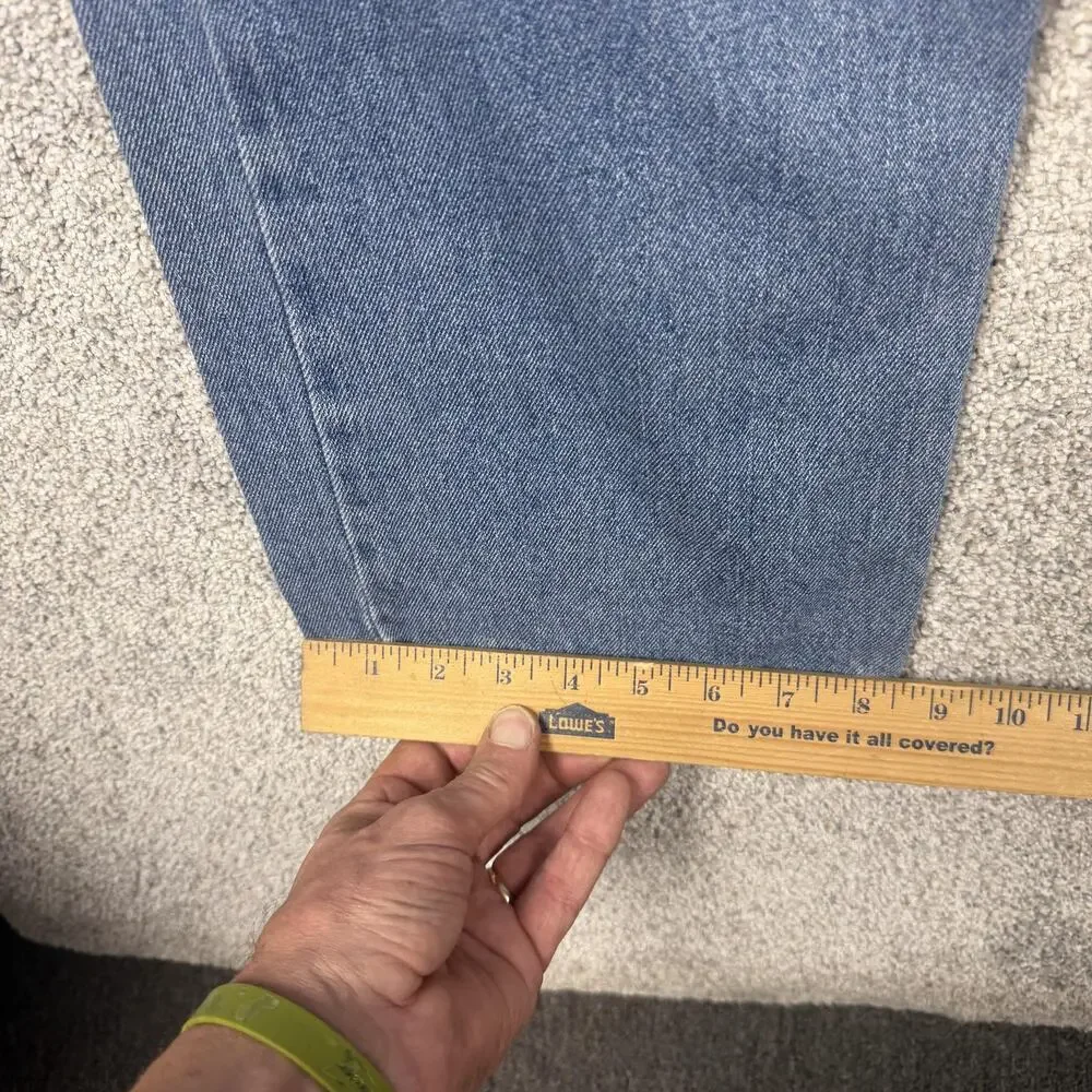 Levis 505 Regular Fit Jeans Mens 36x31 Blue Straight Leg Denim Mid Wash Classic